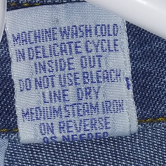 Vintage BFA Classics Denim Blouse with Embroidery/Beaded Design-Size 24W - Picture 5 of 7